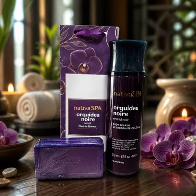  Kit splash sabonete orquídea Noire Nativa SPA 