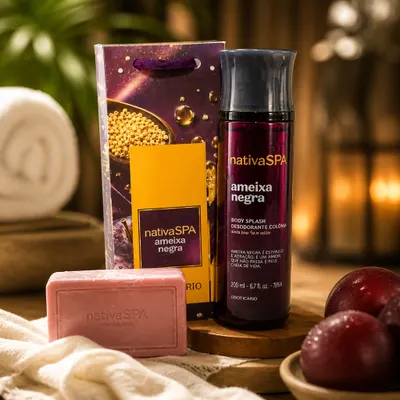 Kit Splash  sabonete Ameixa Negra NativaSPA