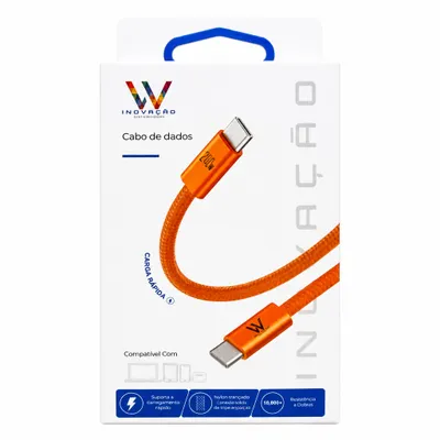 Cabo USB TIPO C / TIPO C 240w WEFIX