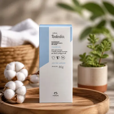 Desodorante Natura Tododia Leite e Algodão 80g