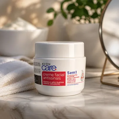 Creme facial antissinais Avon Care 100g
