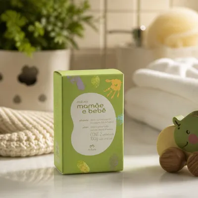 Sabonete Natura Mamãe e Bebê 100g c/2