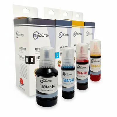 Kit 4 refil de tinta pro resolution t504 / t544