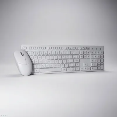 Kit mouse e teclado sem fio k-mex ka-6039 branco