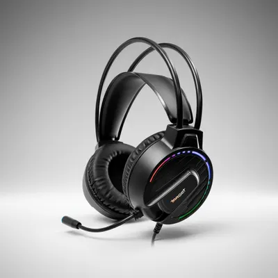 Headset Gamer TGT B33 Rainbow, Driver 50mm, Microfone Ajustável, Preto