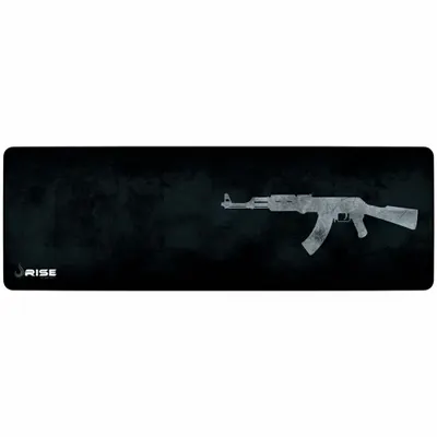 Mousepad Gamer Rise Mode Speed, AK47, Estendido (900x300mm) Cinza