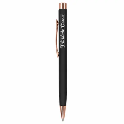 Caneta  metal cor preta  