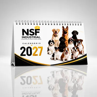 Calendário de Mesa 2027  (base flexível)