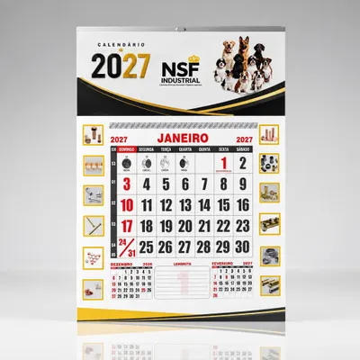Calendário de Parede 2027  