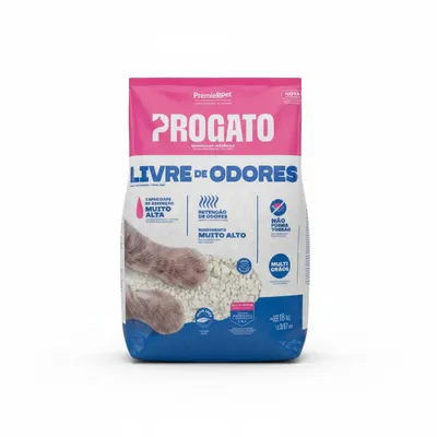 Areia Progato Livre de Odores 1,8kg