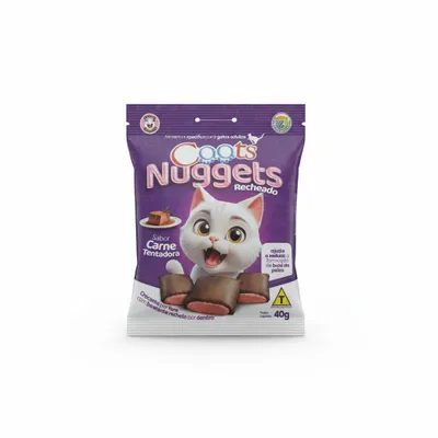 Caats Nuggets recheado 40g