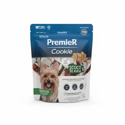 Premier Cookie cão  adulto coco e aveia 250g