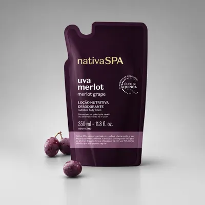 Refil nativa spa uva merlot 350ml