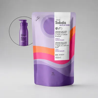 Refil hidratante natura ameixa e flor de pessego 400ml
