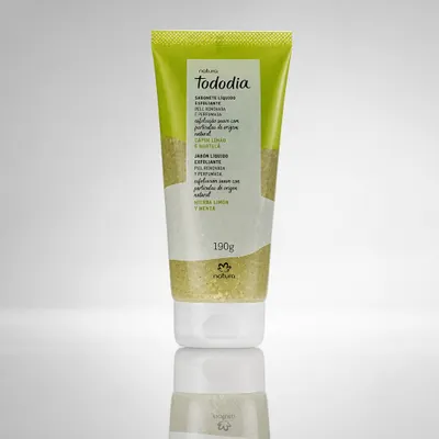 SABONETE LIQUIDO ESFOLIANTE CAPIM LIMÃO E HORTELÃ - 190G 