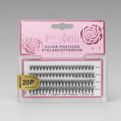 Cílios Postiços mix Extensão 9-14mm  20P