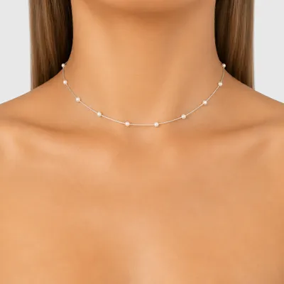 CHOCKER VENEZ CM PÉROLAS COMPRIMENTO 35CMEXTENSOR 5CMDIÂMETRO PÉROLA 3MM 