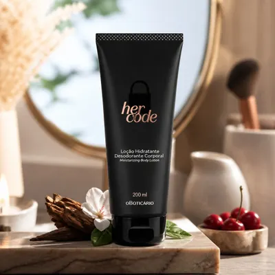 O Boticário Her Code Loção Hidratante Desodorante Corporal 200ml