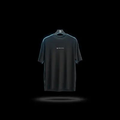 Camiseta Oversized Preta com Logo