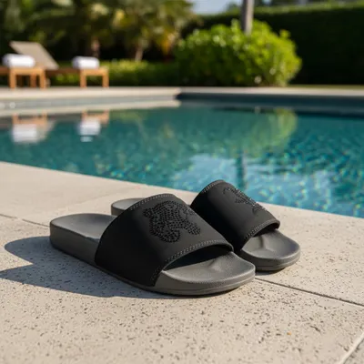 Chinela slider Pto 2P