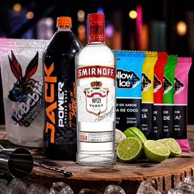 Combo Smirnoff com energéticos