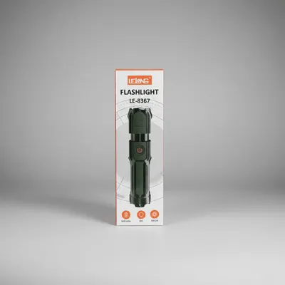 LANTERNA DE LED RECARREGÁVEL MATERIAL DE PLÁSTICO LELONG