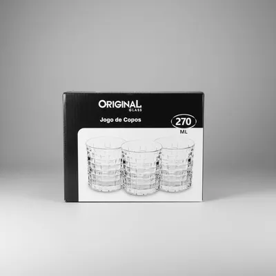 Jogo de copo 270 ml rubi seis unidades