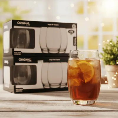 Jogo de copo cristal 475 ml jogo com 6 unidades