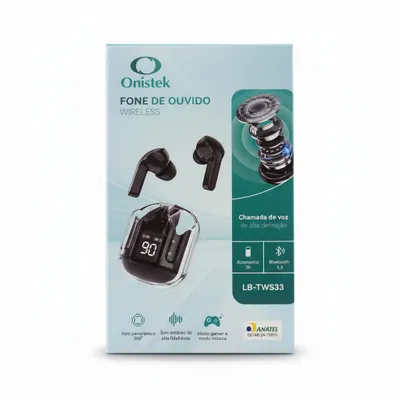 Fone de Ouvido Wireless Onistek LB-TWS33