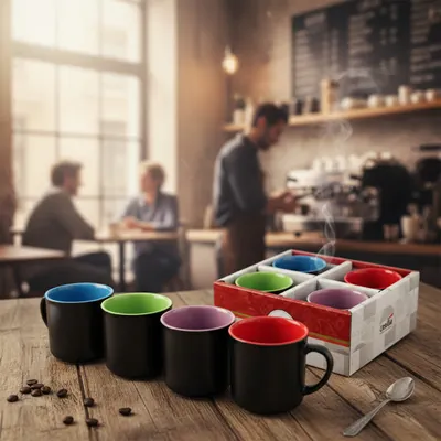 Conjunto de 4 Canecas Coloridas