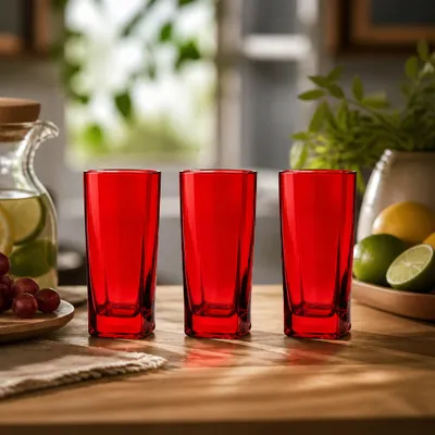 Copo Texas Vermelho 315 ml