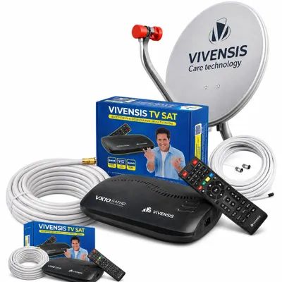 KIT ANTENA +RECEPTOR LIVRE  VIVENSIS 