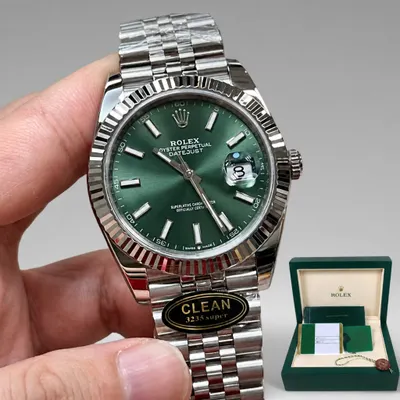 Rolex super clone Datejust verde olivas 3235 clean factory 