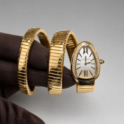 Bvlgari serpenti gold dourado acompanha caixa e cartões 