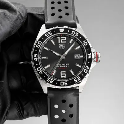 Tag Heuer formula 1 pulseira silicone preto