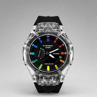 G-shock GA2100B transparente preto 