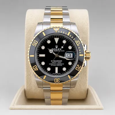 Rolex submariner dois tons misto automático premium