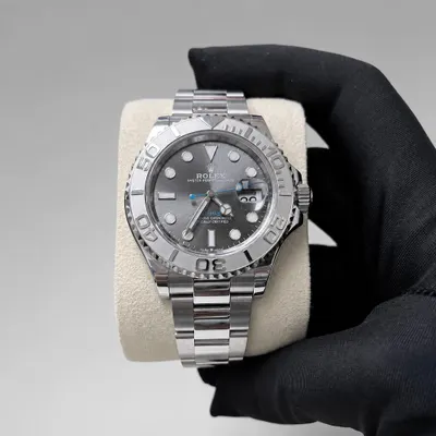 Rolex Yacht-Master platina automático premium com caixa completa