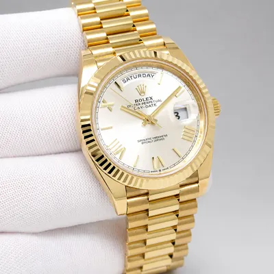Rolex Day-Date Ouro automático premium + caixa completa 