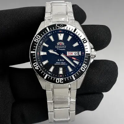 Relógio Orient 3 estrelas submariner preto Automático 