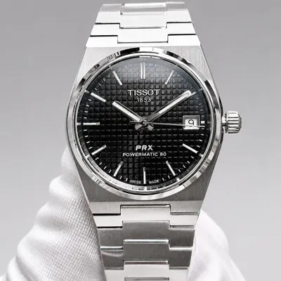 Relógio Tissot PRX Automático prata e preto 