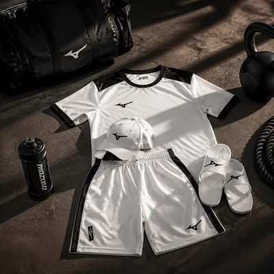 Conjunto esportivo Mizuno Branco