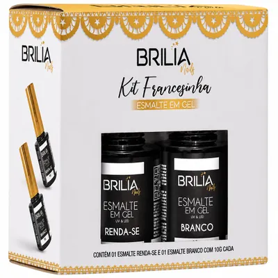 Kit Francesinha Esmalte em Gel Brilia