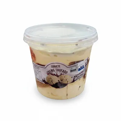 Pote de sorvete Ice 1,5L Creme Trufado