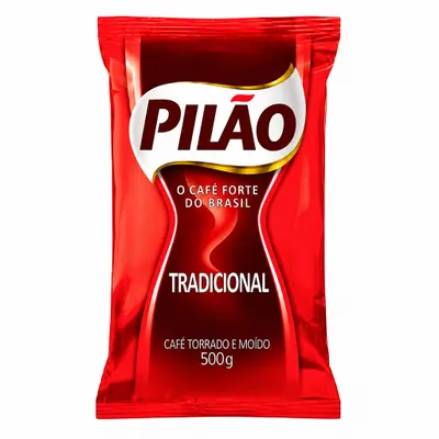 Pacote de Café Pilão em pó de 500g