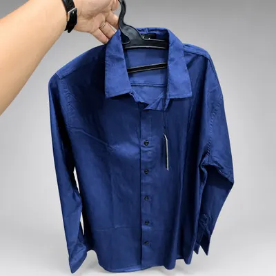 Camisa Social azul royal G