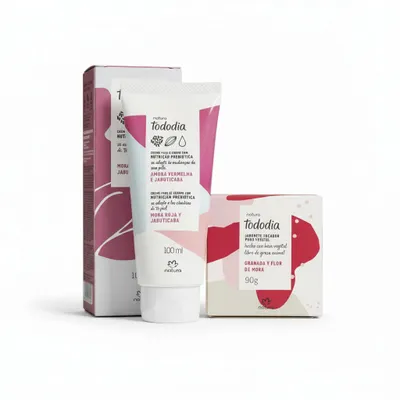 Kit Presente Natura Tododia com 1 Sabonete 90gr e 1 creme de 100 ml