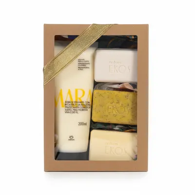 Kit Presente Natura Ekos Maracuja 3 und Sabonetes e Hitratante Maracujá 200ml(2 itens)