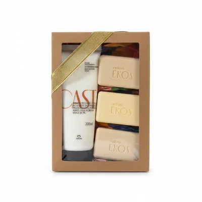 Kit Natura Ekos Castanha 3 und Sabonetes e Hitratante Castanha  200ml(2 itens) 