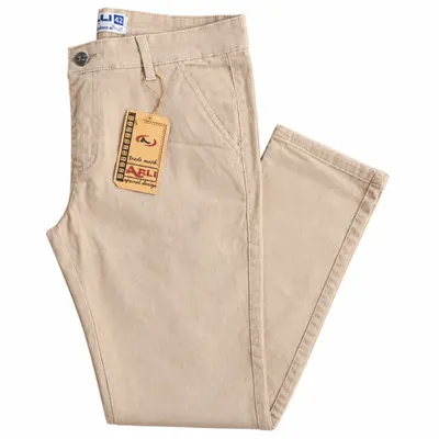 Calça Brim Masculina Bege Arly